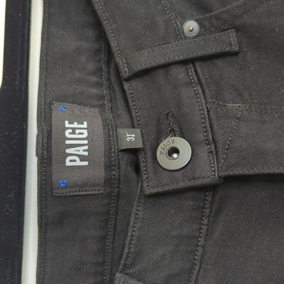 PAIGE Federal Straight Jeans Black Shadow 30x29 - Picture 5 of 14